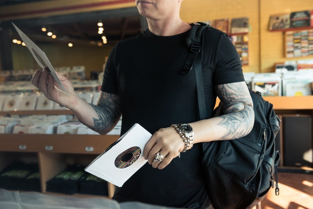 A person wearing an advanced bionic arm.
